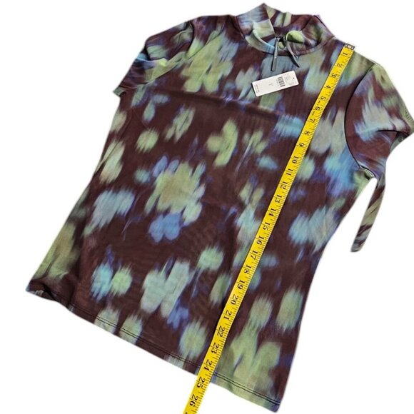 Anthropologie Mesh Turtleneck Long Sleeve Sheer Top, Layering, Size Large, NWT - Picture 3 of 10